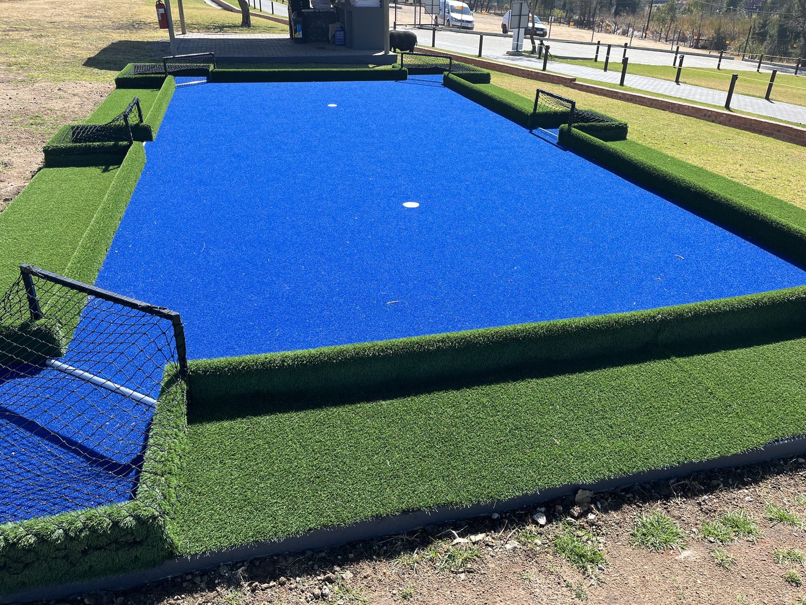 The pool-soccer (poolball) court