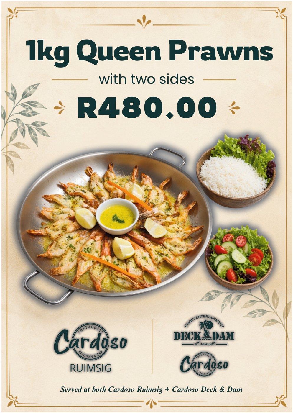1kg Queen Prawns flyer