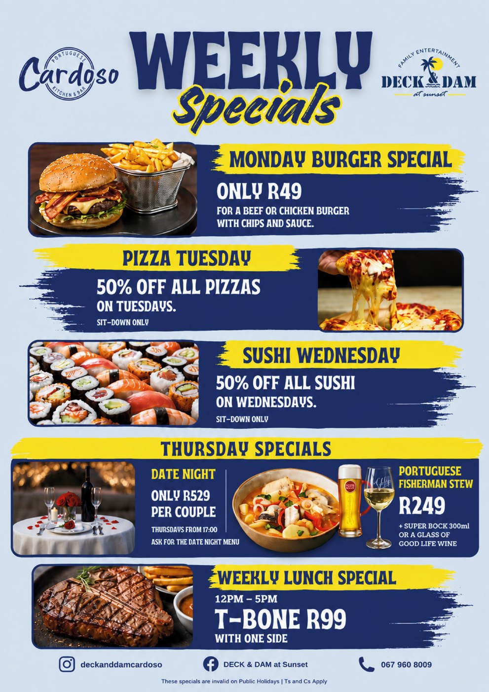 Weekly specials flyer